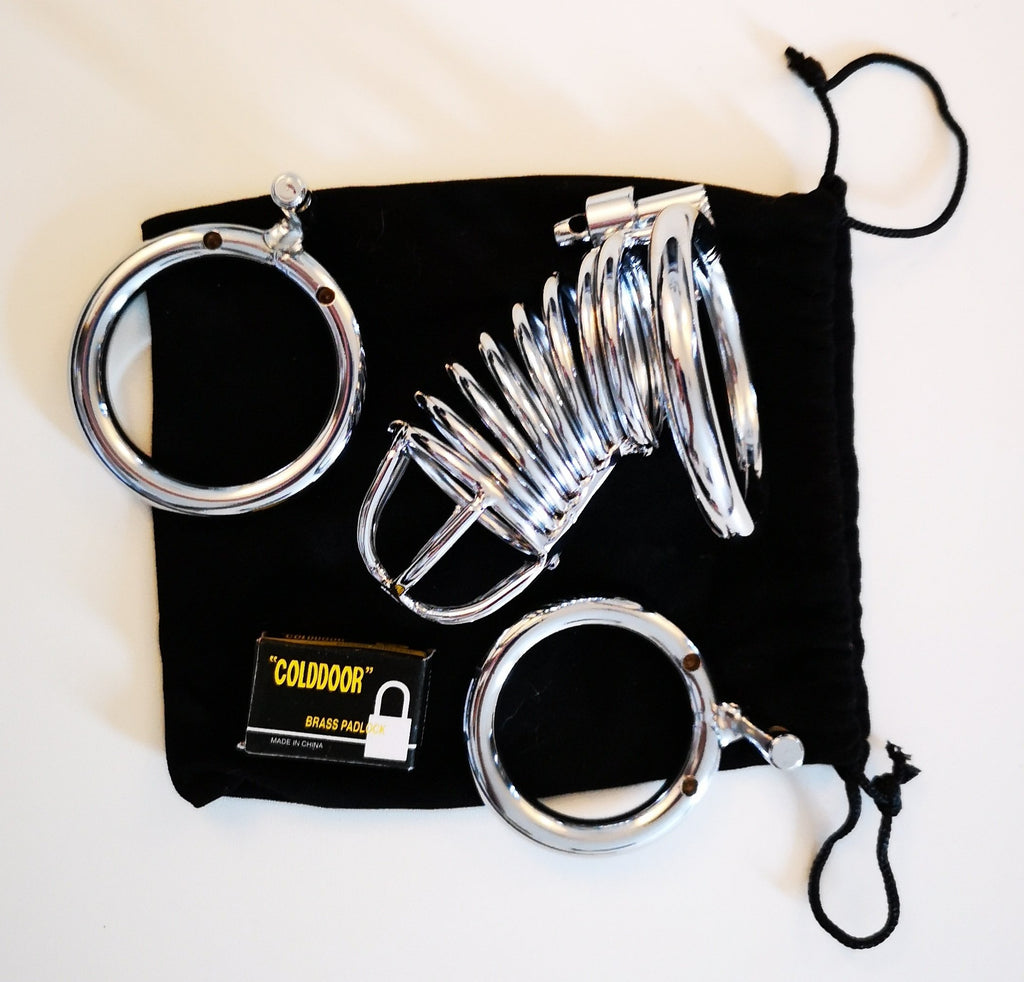 Chastity Cage Device Deluxe Stainless Steel Adjustable Size | 2EO.World