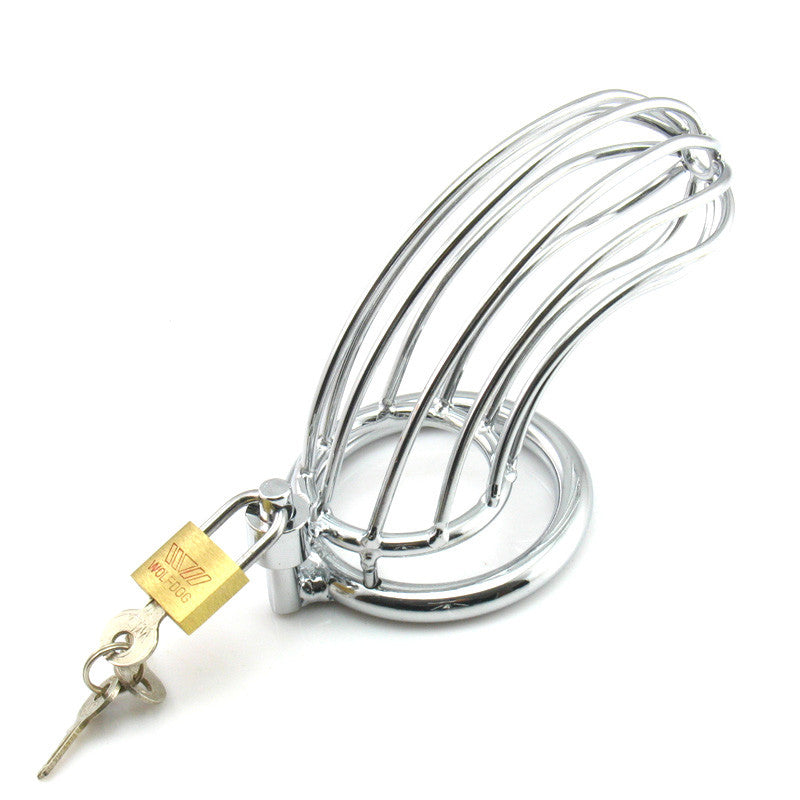 Chastity Device Deluxe Stainless Steel Cage Cock Lock 40 / 45 / 50mm | 2EO.World - 2EO.World