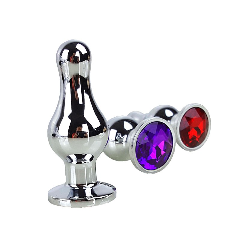 Anal Butt Plug 8 Colors Base Jewelry Stainless Steel | 2EO.World - 2EO.World