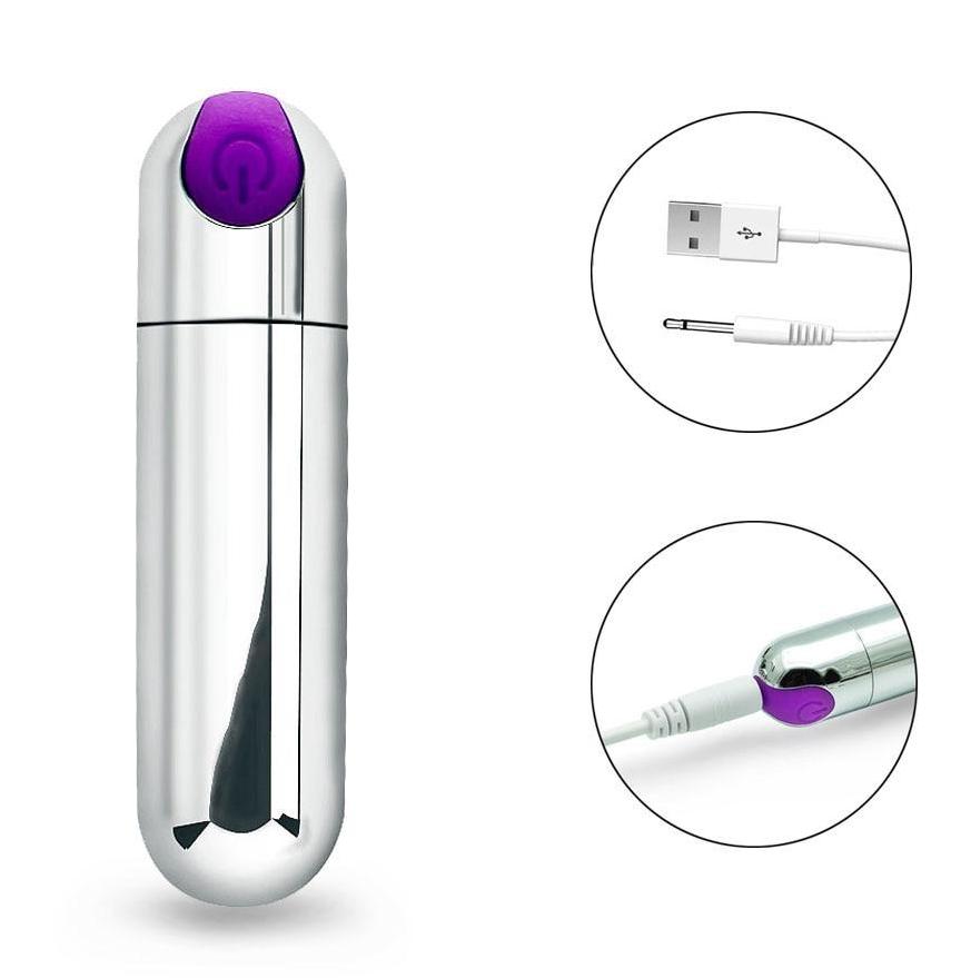 Vibrator Mini USB Rechargeable Strong 10 Speed G-Spot Massager | 2EO.World - 2EO.World