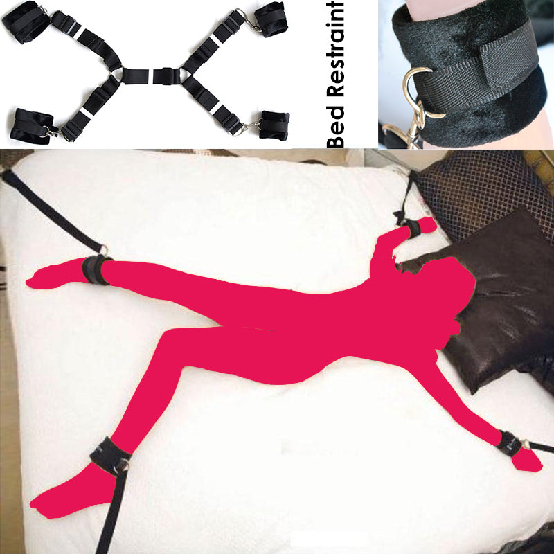 Bondage Adjustable Strap Harness Open Legs Restrain Handcuffs | 2EO.World - 2EO.World