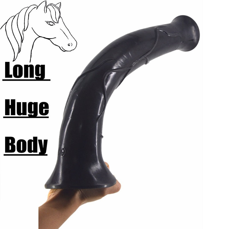Dildo Super Long & Huge 16.9 Inch 43cm Horse Penis Realistic Giant Cock Suction Cup | 2EO.World - 2EO.World