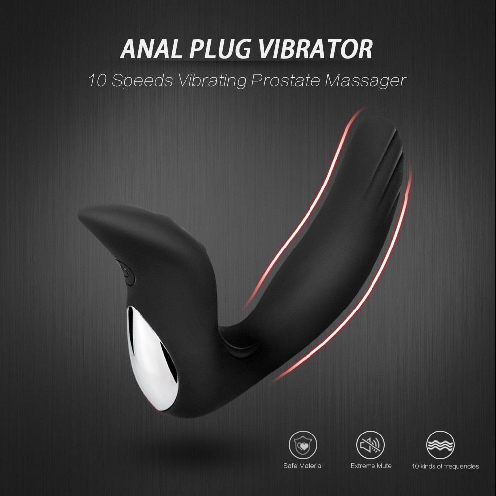 Anal Butt Plug Rechargeable Prostate G-Spot 10 Speed | 2EO.World - 2EO.World