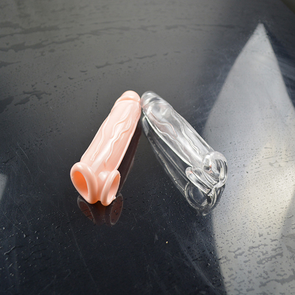 Penis Sleeve Flexible Condom Delay Ejaculation Extension Crystal Impotence Extension | 2EO.World - 2EO.World