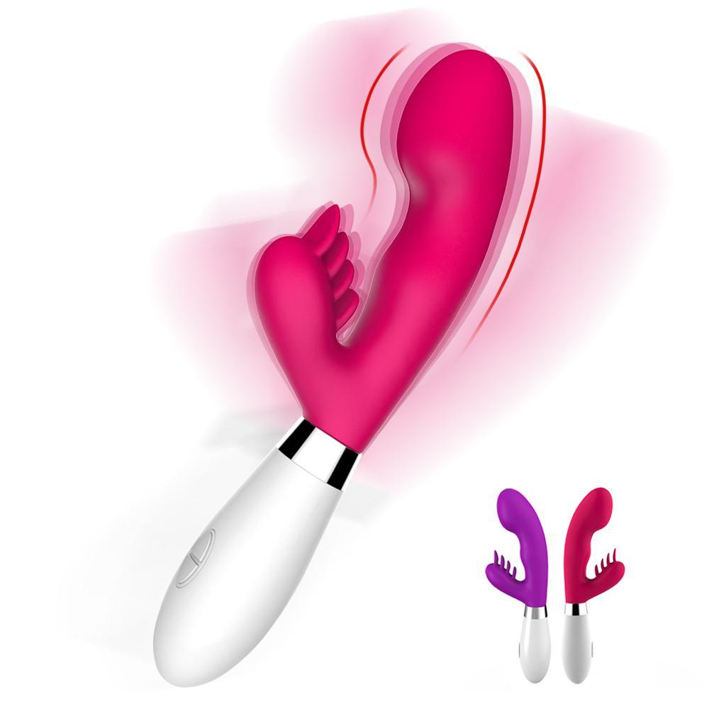 Vibrator G Spot Barbed Clitoris Stimulator Double Vibrating Version | 2EO.World - 2EO.World