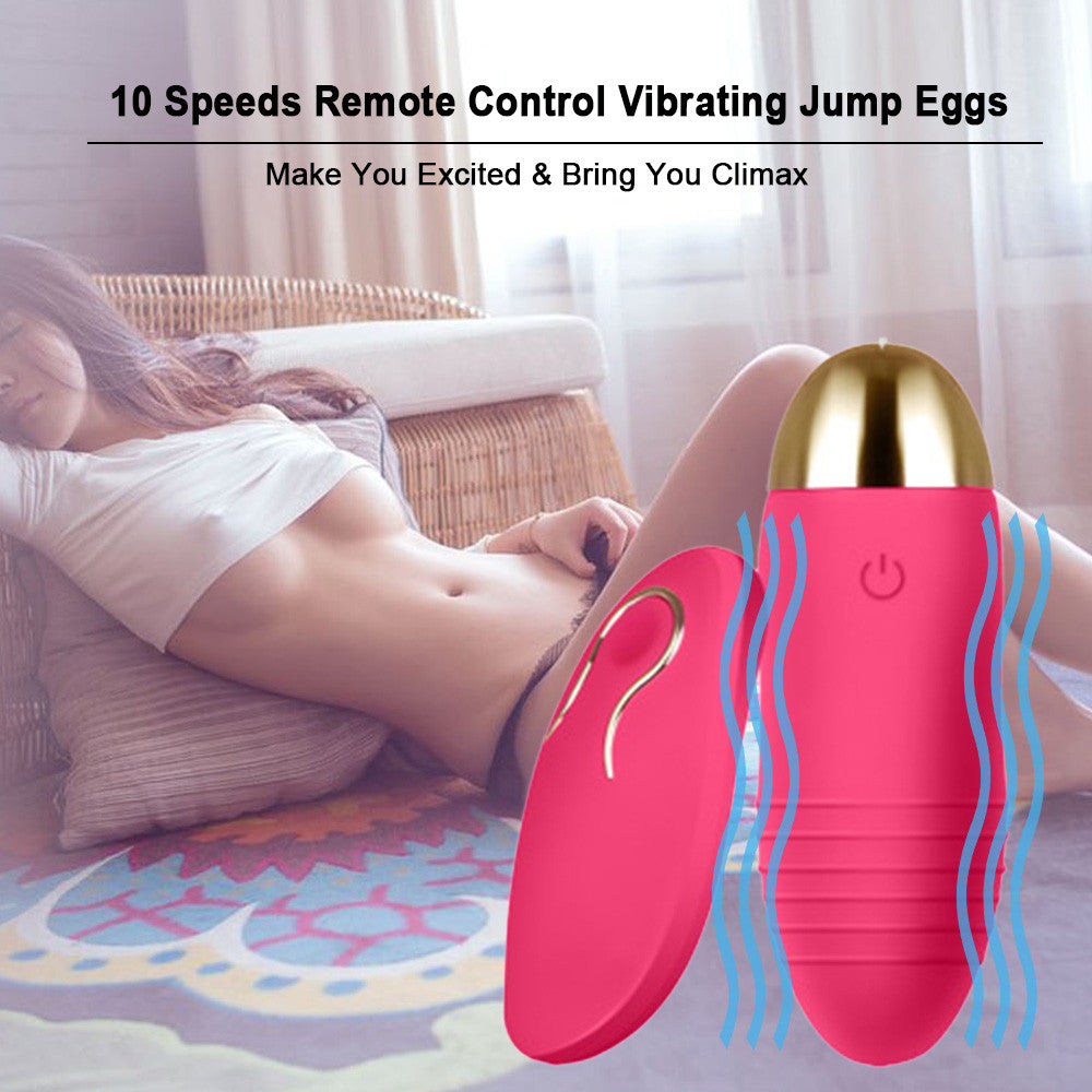 Vibrator USB Rechargeable Wireless Vibrating Jump Eggs 10 Speeds Remote Control | 2EO.World - 2EO.World