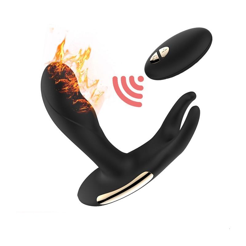 Anal Butt Plug Heating Remote Control Prostate Massage USB Rechargeable | 2EO.World - 2EO.World